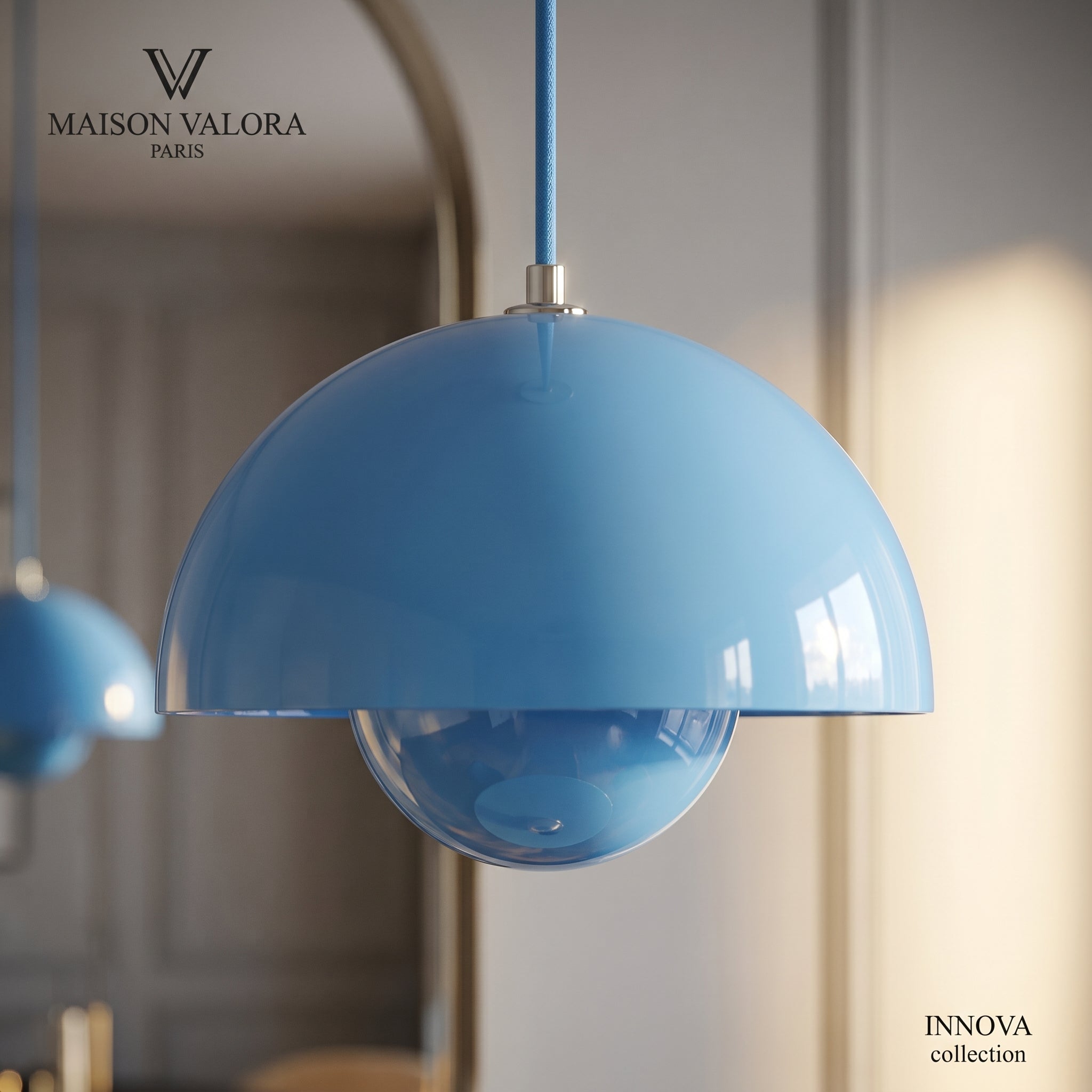 NOVA — Suspension Bouton Floral Colorée