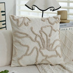 45x45 Boho Style Chenille Decorative Throw Pillow Cover Soft Geometric Lines Cushion Covers 3-color Pillowcase Sofa Living Room
