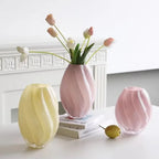 Simple Niche Creative Light Luxury High-end Dining Table Living Room Ornament Hydroponic Flower Arrangement Glass Vase