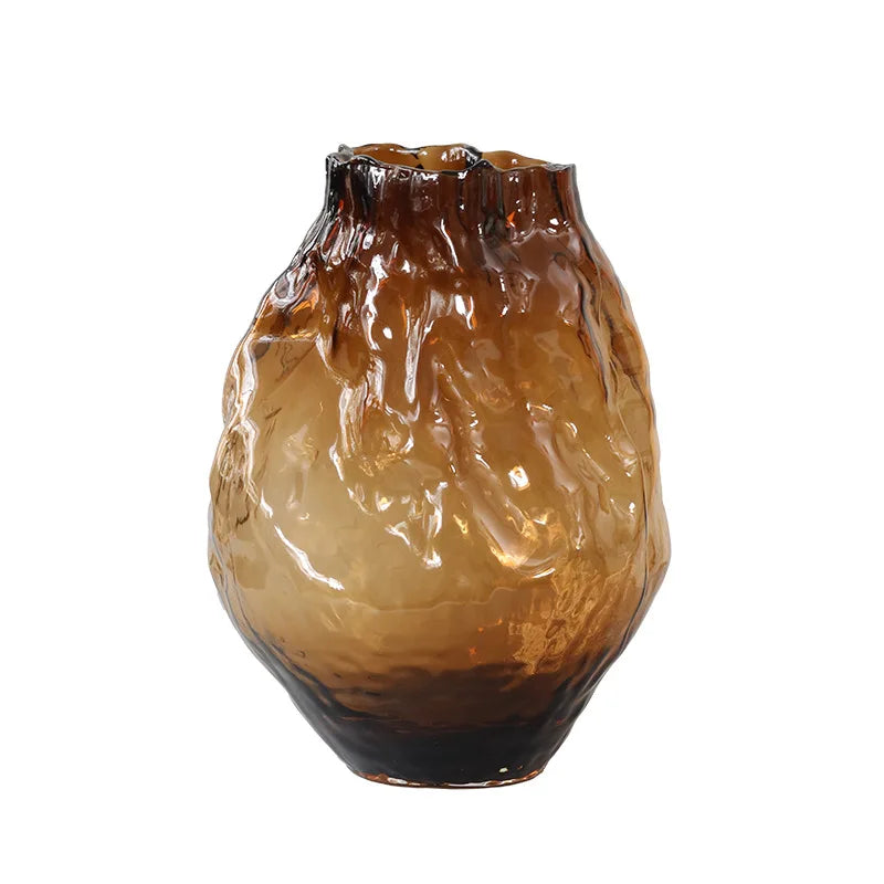 Luxury Glass Vase for Home Decor Modern Hotel Table Centerpiece Stylish Floral Arrangement