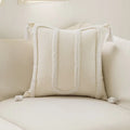 45x45 Boho Style Chenille Decorative Throw Pillow Cover Soft Geometric Lines Cushion Covers 3-color Pillowcase Sofa Living Room