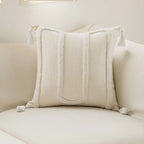 45x45 Boho Style Chenille Decorative Throw Pillow Cover Soft Geometric Lines Cushion Covers 3-color Pillowcase Sofa Living Room