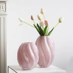 Simple Niche Creative Light Luxury High-end Dining Table Living Room Ornament Hydroponic Flower Arrangement Glass Vase