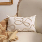 45x45 Boho Style Chenille Decorative Throw Pillow Cover Soft Geometric Lines Cushion Covers 3-color Pillowcase Sofa Living Room