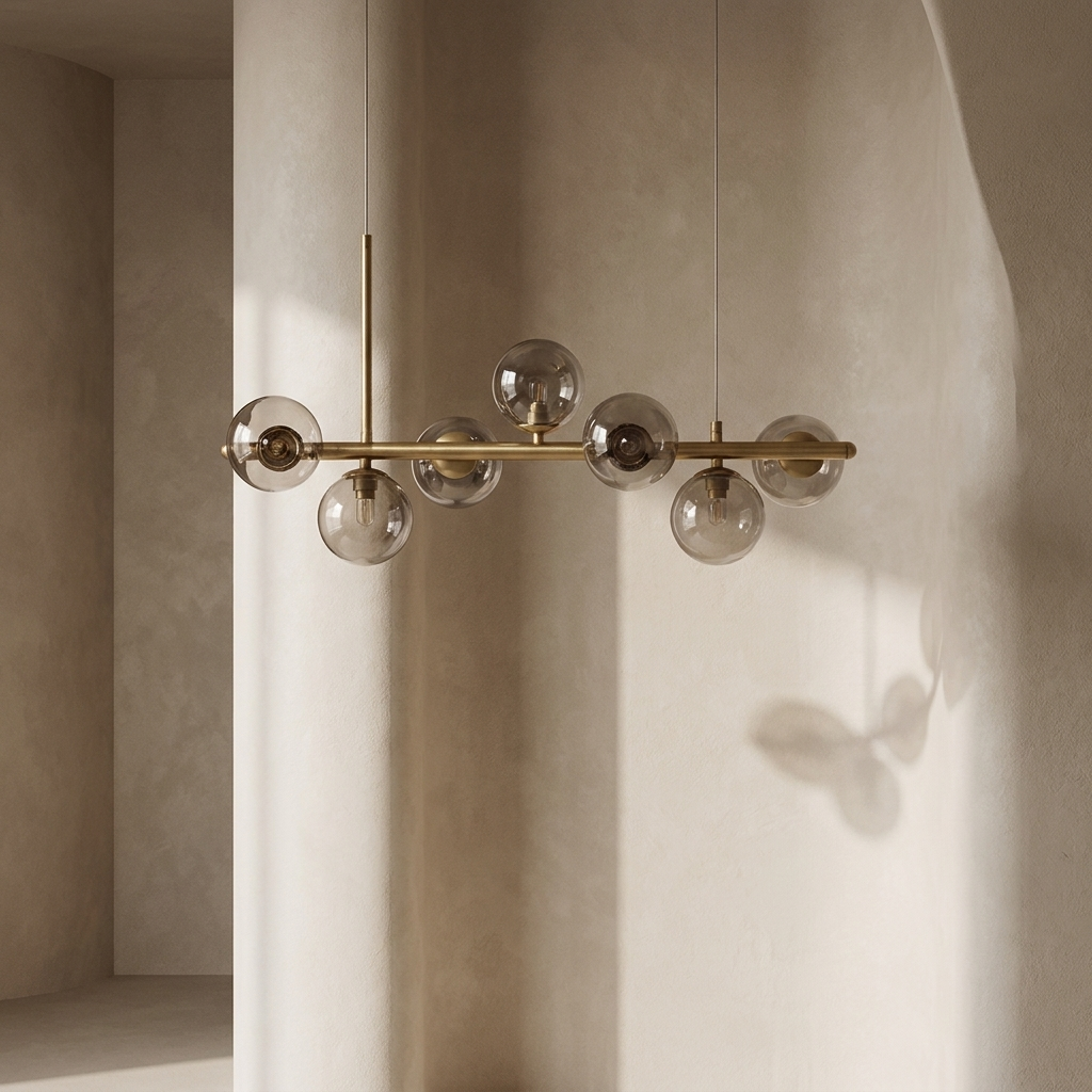 CANOPÉE — Suspension Dorée Multi-Têtes