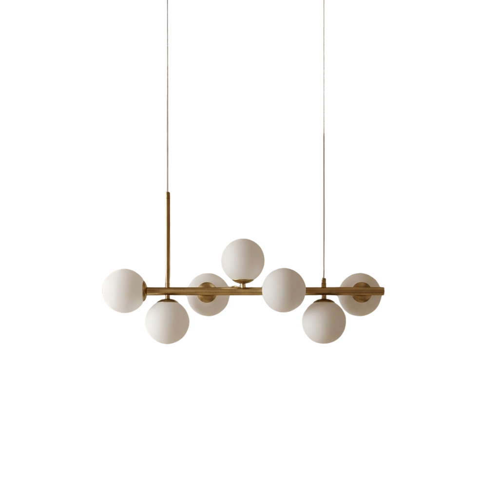 CANOPÉE — Suspension Dorée Multi-Têtes