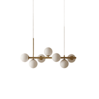 CANOPÉE — Suspension Dorée Multi-Têtes