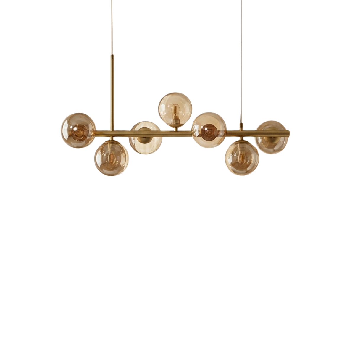 CANOPÉE — Suspension Dorée Multi-Têtes