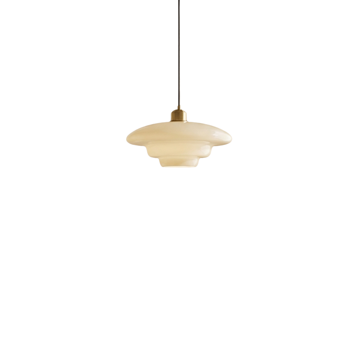 FLORA — Suspension Globe Verre Crème Généreuse