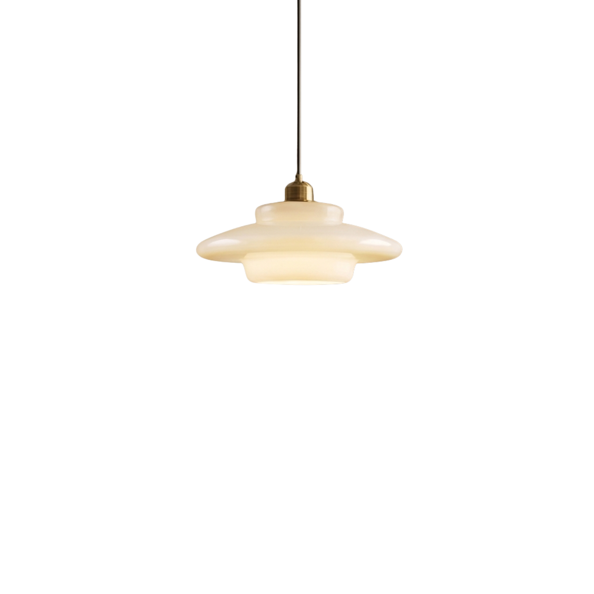 PÉTALE — Suspension Globe Verre Crème